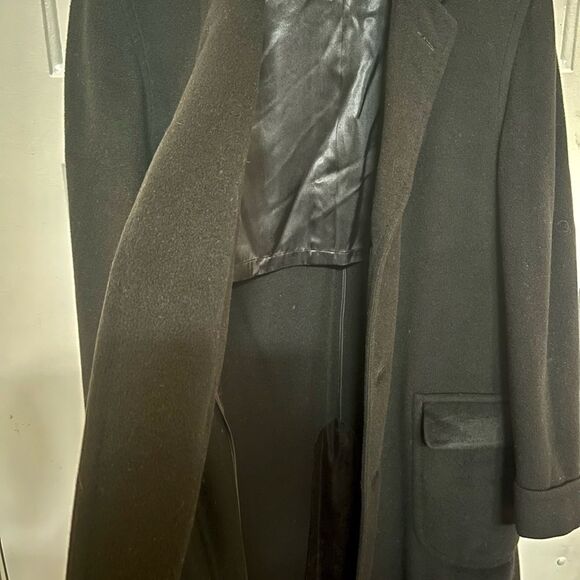 Vintage Men Hickey Freeman Kasara Wool Cashmere Overcoat Coat - Picture 8 of 15